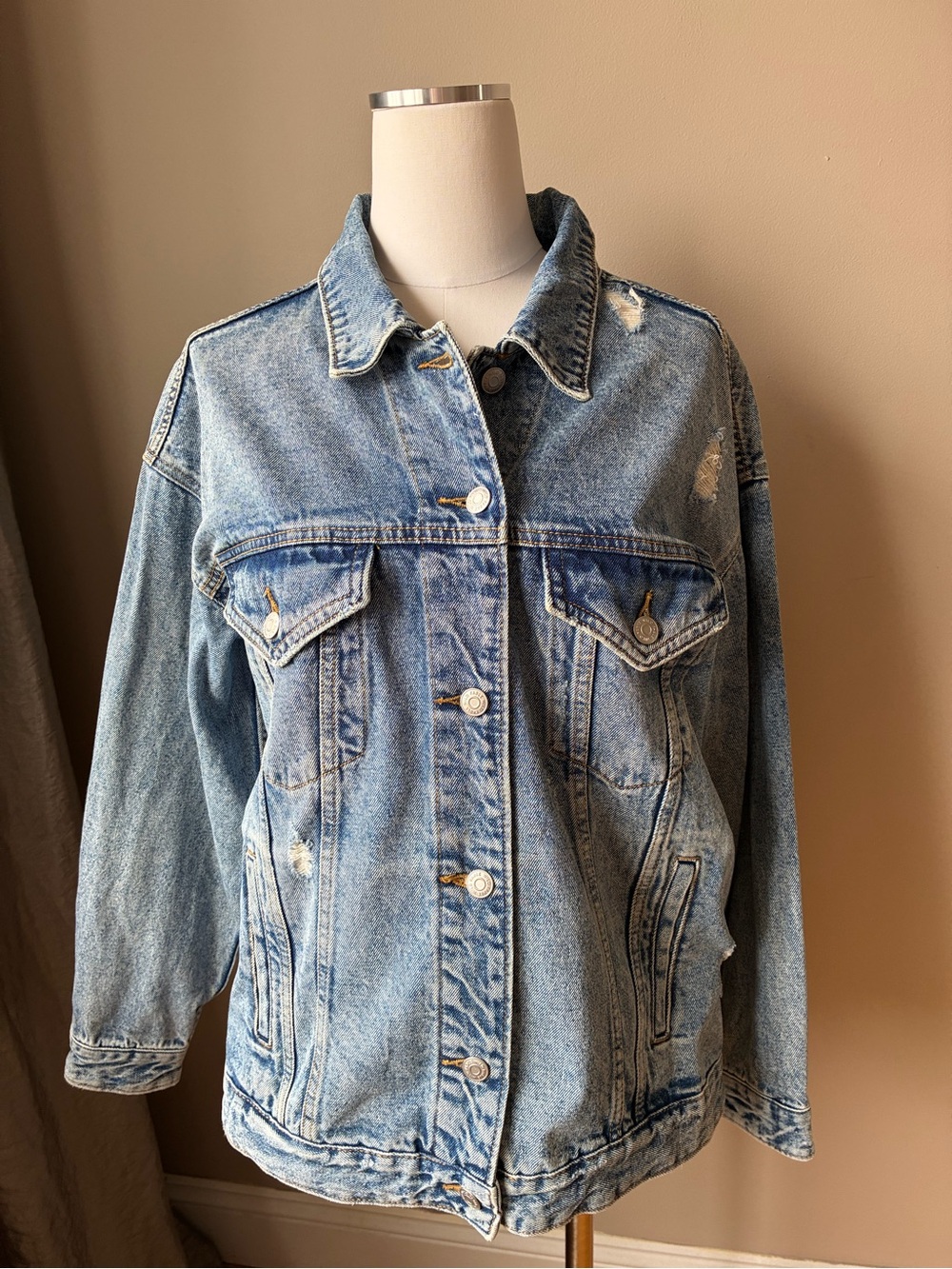 Denim jean jacket size medium